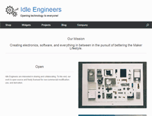 Tablet Screenshot of idleengineers.com